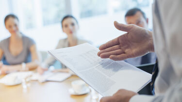 experts at a table