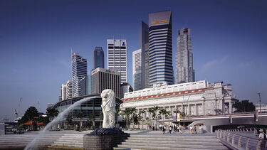 Singapore city skyline