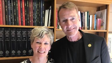 Lee Child with Professor Gill Valentine