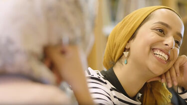 Woman smiling