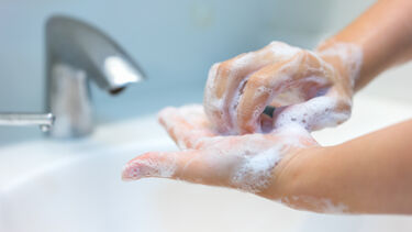 Washing hands