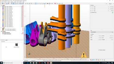 A CAD file showing the 3D printed parts used in the 2019 Sheffield Formula Racing car