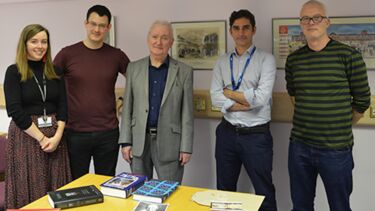 Laura Smith-Brown, University Library, Dr Andrew Fenton, Department of Molecular Biology and Biotechnology, Dr Frank Ryan, Dr Paul Collini, Department of Infection, Immunity and Cardiovascular Disease and Professor Simon Foster, Department of Molecular Biology and Biotechnology.