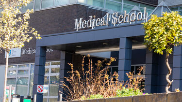 Medical school entrance at the University of Sheffield
