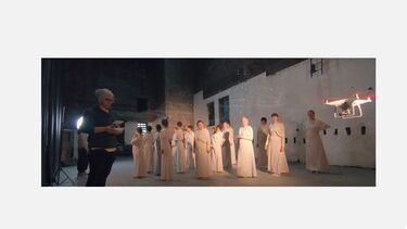 Motion capture using drone for Angels of the North