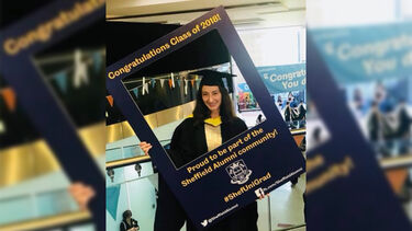 Diana Staicu at her graduation
