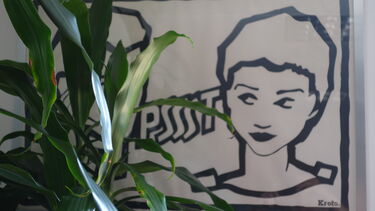 Kroto's artwork on the walls