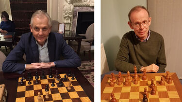 Richard Hughes and fellow player John Walmsley