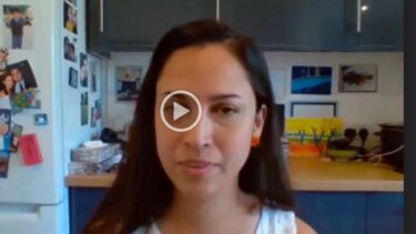 A screenshot from a video call