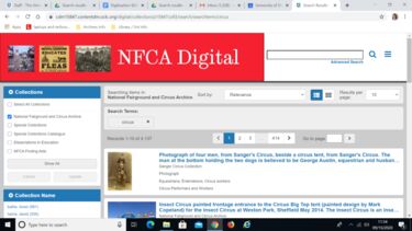 Screenshot of NFCA webpage