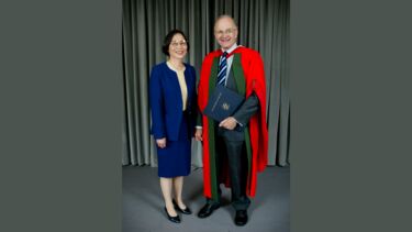 Photo of David and Ping Bradshaw at Hon ceremony