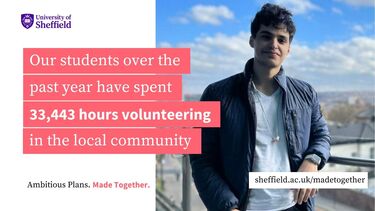 Student volunteering graphic 