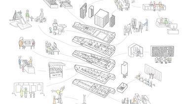 Student work from Studio Intergenerational Architecture