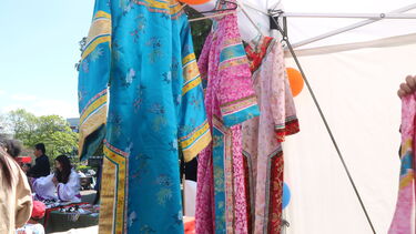 Chinese costumes on display