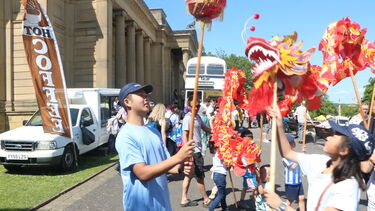 Chinese dragon in full flight