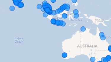 Heat map of our alumni in Southeast Asia and Australia