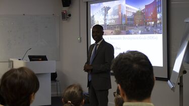 Manoj Dora presenting.