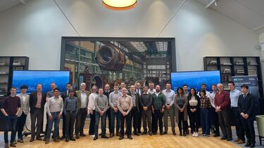 A photograph of Prosperity Partnership project members at the 5th, and final, annual meeting of the project held at the Science Museum, London, in March 2023