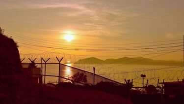 Fence between Korean division