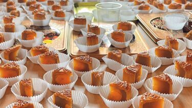 Mooncakes ready to be eaten