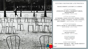 Centre for Poetry and Poetics Presents: Autumn 2021