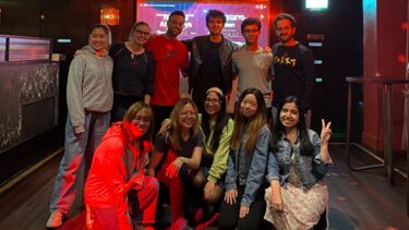 International student social event.