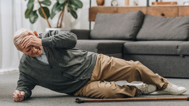 Old person fallen down