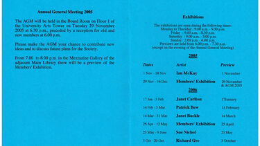 SUFAS 2005 programme