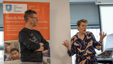 Wouter Deprez and Paulien  Cornelisse who lifts her hands