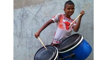boy drumming