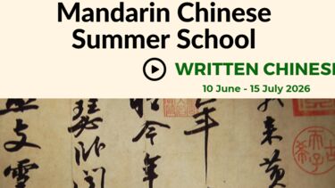 Written Chinese summer school 2026