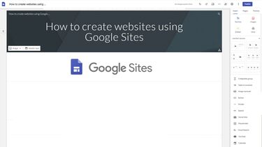 A screenshot of a Google Site with the Google Site logo included within the webpage