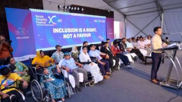 Photo of attendees at Kerala Disability Festival by Roshan Bijlee
