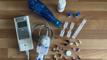 The daily reality of living with Cystic Fibrosis - tablets, inhalers and monitors