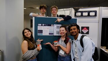 An image of the winning group of students