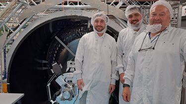 Image of scientists at the ATLAS experiment