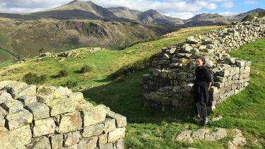 An image of our student Martina at an archaeologist site.