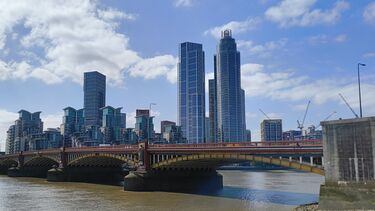 New high rise accommodation at Nine Elms, London