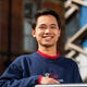 Danial student outside the Diamond