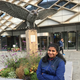 Aditi Reddy sat outside The Diamond Building