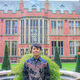 Portrait of student outside Firth Court