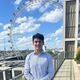 Student Joaquin J Villar Urrutia stood in front of the London Eye