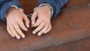 Juvenile in hand cuffs
