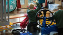 Children make with STEM tools