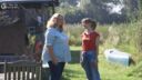 Dr Jenny Pickerill visiting an eco-home