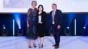 A photo showing student Emma Peet winning her Student Nursing Times award