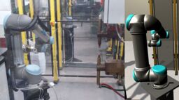 Robot arms in a lab