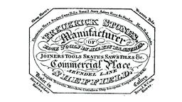 An advertisement for manufacturers Frederick Stones.