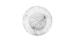 Circle with connecting lines to represent quantum technology