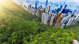 Skyline in Hong Kong